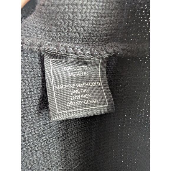 Lan Jaenicke Cotton Metallic Relaxed Fit Half Sleeve Sweater - Picture 6 of 8